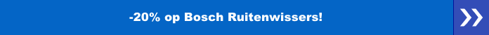 20% op Bosch ruitenwissers