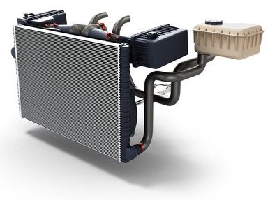 radiateur koelingskringloop van een auto