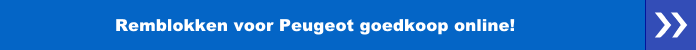 Remblokken voor Peugeot goedkoop online