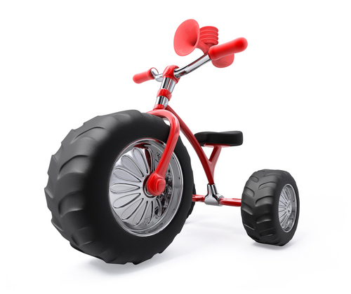 kinderfietsen op de fietsendrager