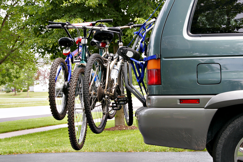 fietsendrager met drie fietsen