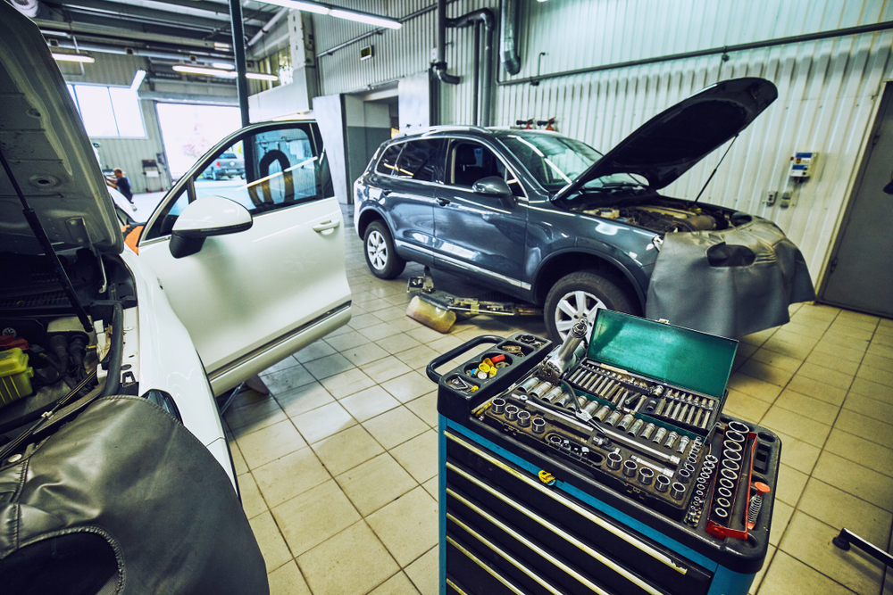 auto detailing in de werkplaats
