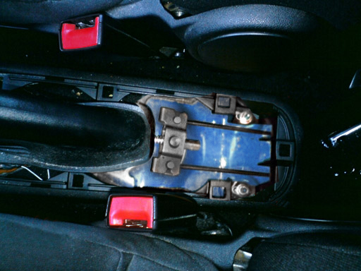 Middenconsole voorbereiden