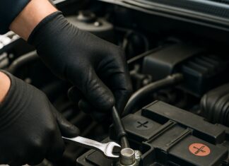Auto-accu vervangen: volgorde van verwijderen en aansluiten van de batterij