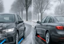 Autorijden bij ijzel en in de sneeuw met voorwielaandrijving en achterwielaandrijving